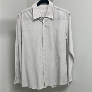 Prada Men's Subtle Checkered Dress Shirt